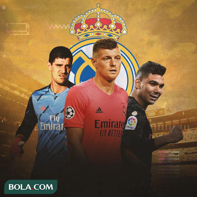 Real Madrid - Thibaut Courtois, Toni Kroos, Casemiro