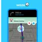 Tampilan fitur baru di aplikasi Waze. (Foto. Waze)