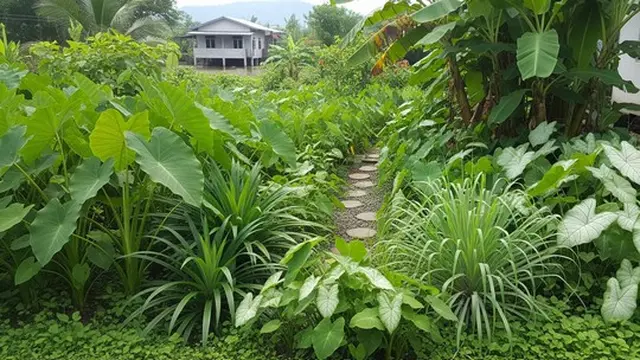Ide Pekarangan Produktif untuk Rumah yang Sering Kebanjiran (AI Generated)