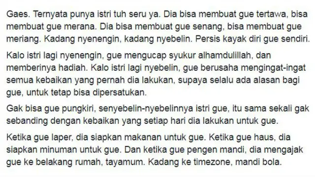Pasangan zaman now curhat di media sosial.