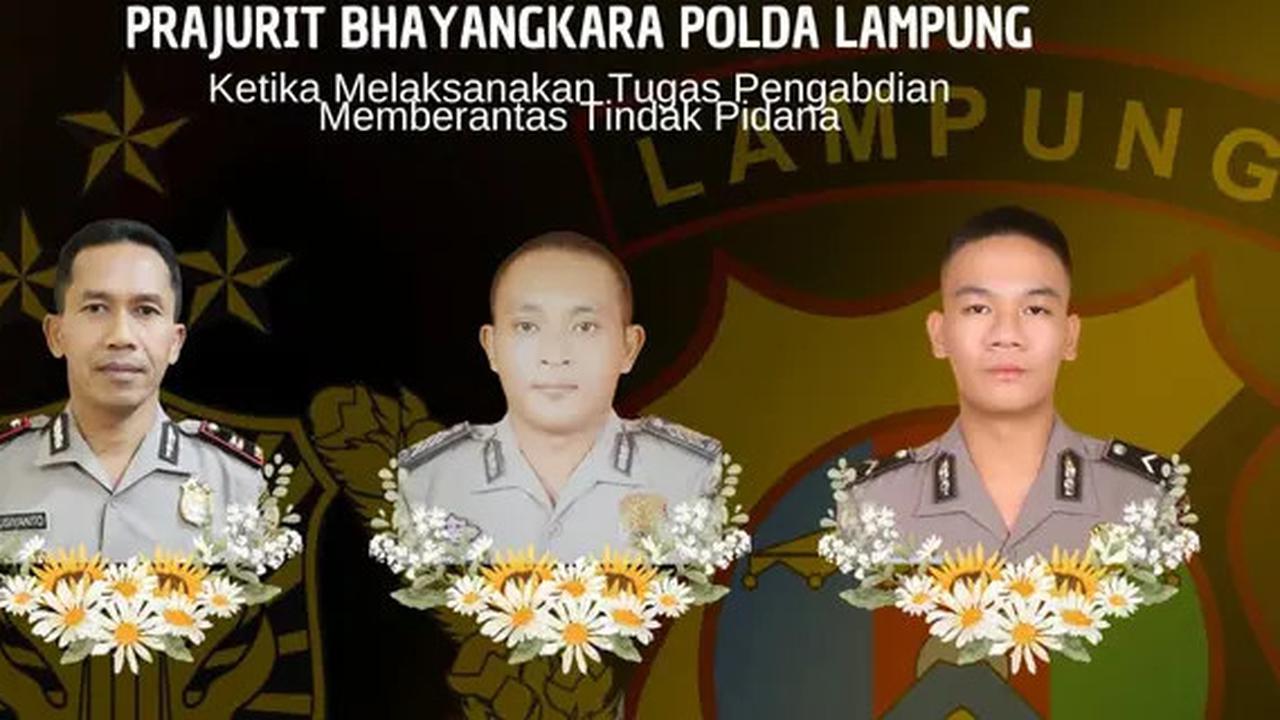 VIDEO: Polri Berduka, Gelar Salat Gaib Doakan Tiga Polisi Gugur Ditembak Anggota TNI di Lampung