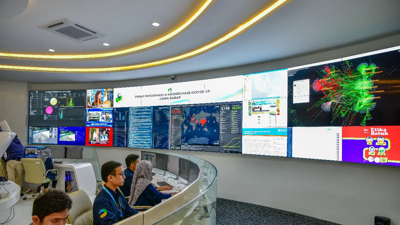 Pusat Informasi dan Koordinasi COVID-19 Jabar Resmi Beroperasi.