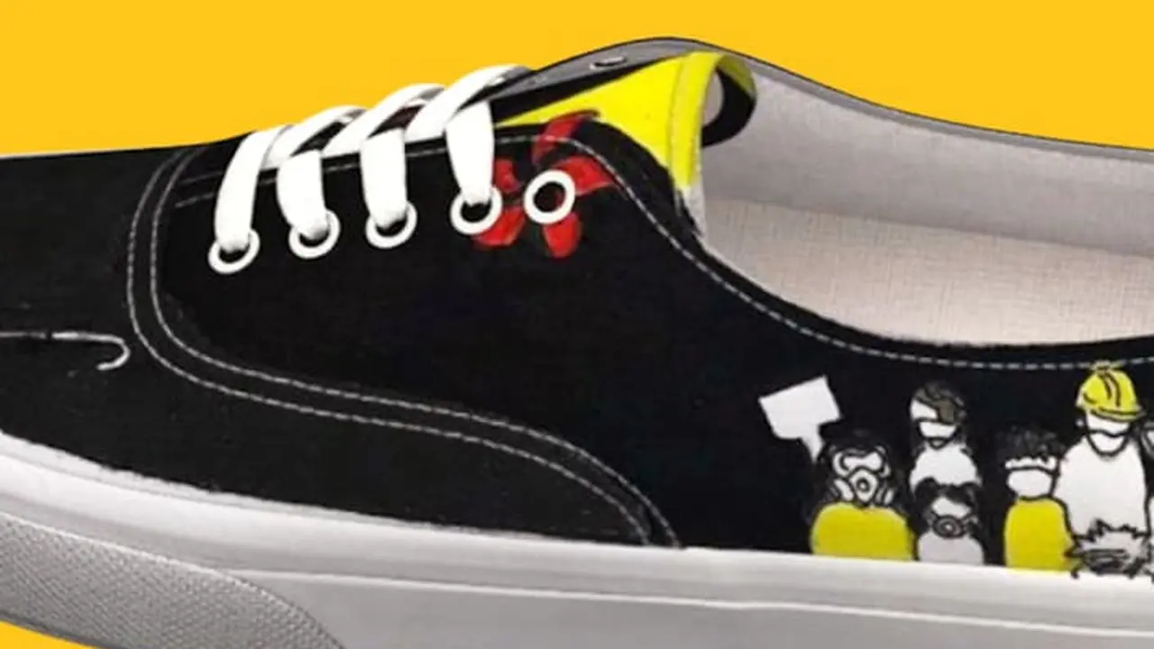 Desain sepatu Vans yang menuai kontroversi terkait demo Hong Kong.