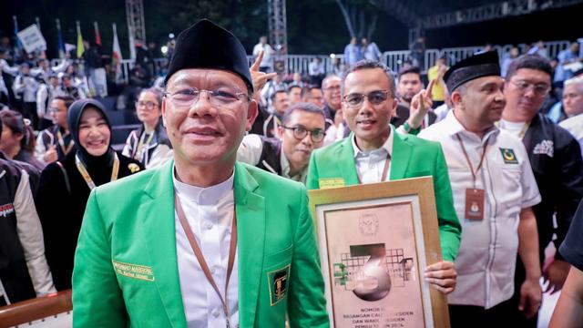 Plt Ketua Umum PPP Muhamad Mardiono optimistis, pasangan Ganjar-Mahfud dapat memenangkan Pilpres 2024 lewat nomor urut tiga.