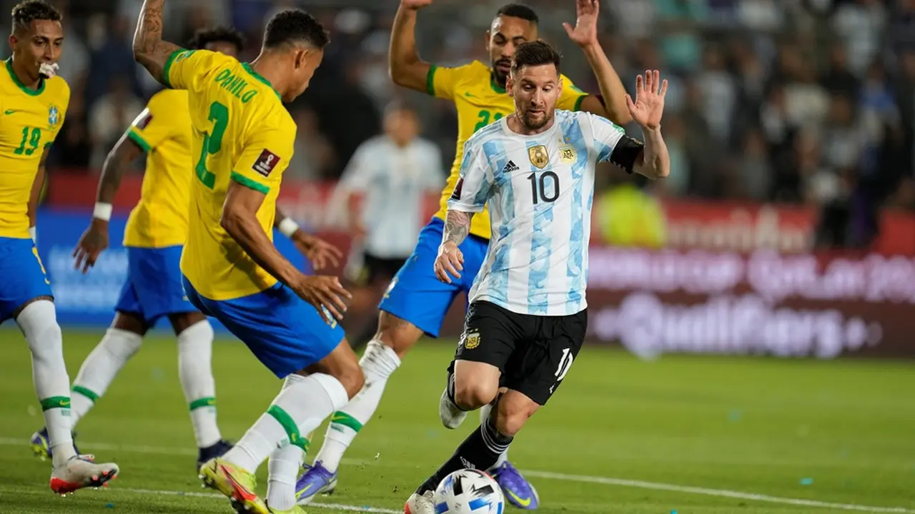 Timnas Argentina Vs Timnas Brasil