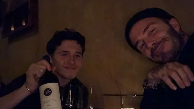 [Bintang] David Beckham dan Brooklyn Beckham