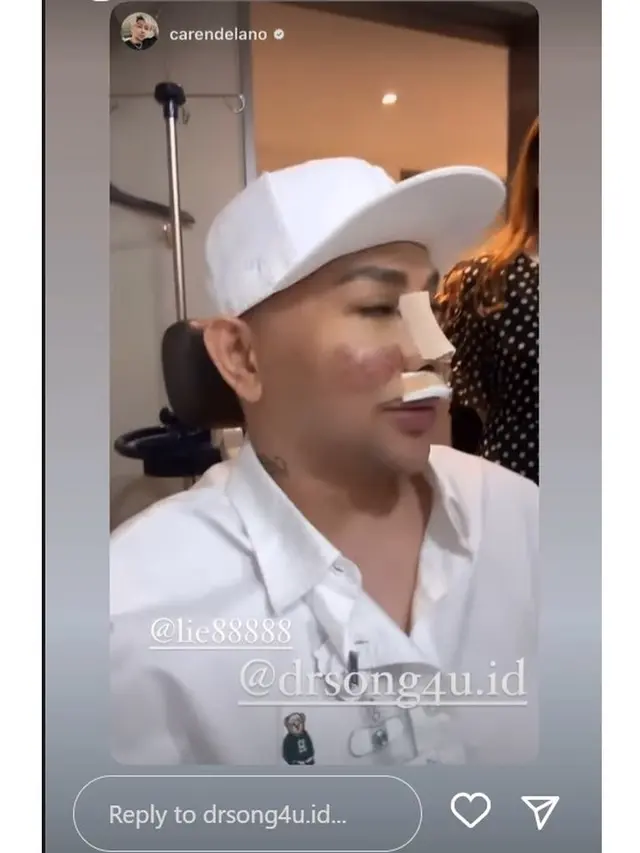 10 Momen Caren Delano Kembali Jalani Operasi Plastik di Korea Selatan, Jadi Sorotan