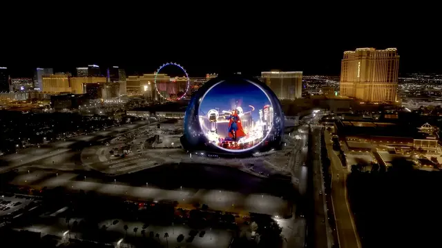 Samsung hadirkan Doctor Strange di Sphere, Las Vegas, Amerika Serikat pada 8 Januari 2024. (Samsung)