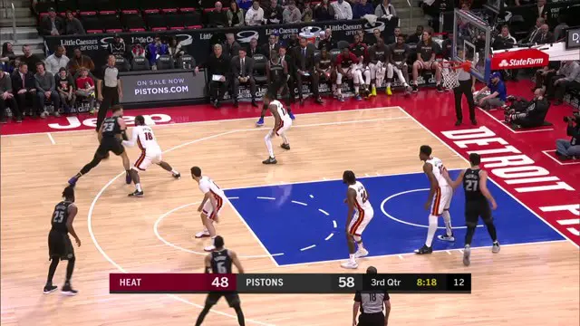 Cuplikan Pertandingan NBA : Pistons 98 vs Heat 93