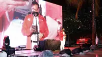 Ketua Umum PP PBSI Agung Firman Sampurna melihat langsung persiapan Indonesia Badminton Festival 2021 di Bali International Convention Centre & Westin Resort, Nusa Dua, Badung, Bali, Kamis (11/11/2021). (Dok PBSI)