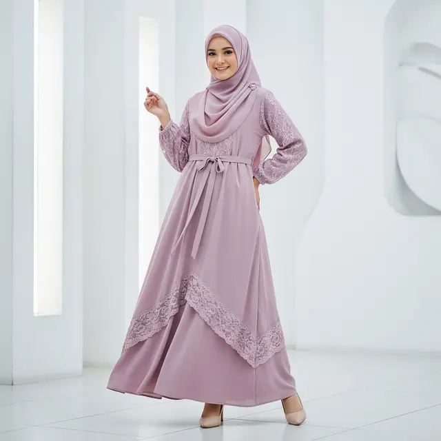 Model Gamis Ceruty Terbaru yang Memukau