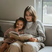 Ilustrasi membaca buku bersama anak. (dok. Olia danilevich/Pexels)