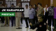 Wakil Presiden Republik Indonesia, Jusuf Kalla, berharap atlet pencak silat bisa memetik prestasi pada Asian Games 2018.