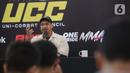 Menurut Dito Ariotedjo, kehadiran UCC bisa menjadi wadah untuk meningkatkan kemajuan prestasi dan kesejahteraan pelaku olahraga Combat Sport di Indonesia. (Liputan6.com/Helmi Fithriansyah)