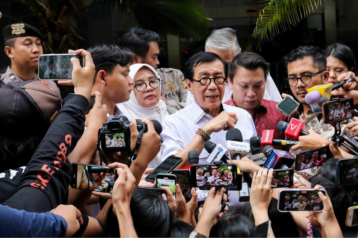Yasonna Laoly usai diperiksa KPK terkait kasus Harun Masiku