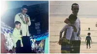 Potret Lawas Abidzar Al Ghifari dan Mendiang Ayahnya. (Sumber: Instagram/abidzar73)