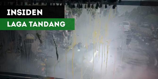 VIDEO: Bus Tim Liga 2 Mojokerto Putra Diserang Saat Bertandang ke Kediri