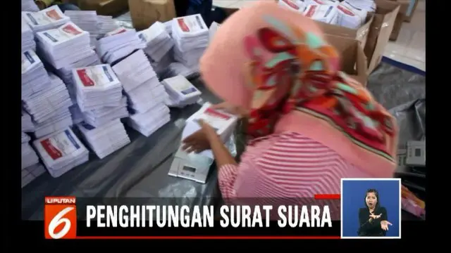 Jika hasil timbangan setiap bendel sesuai dengan kisaran berat yang ditentukan, maka jumlah surat suara yang telah dihitung secara manual dipastikan tepat.