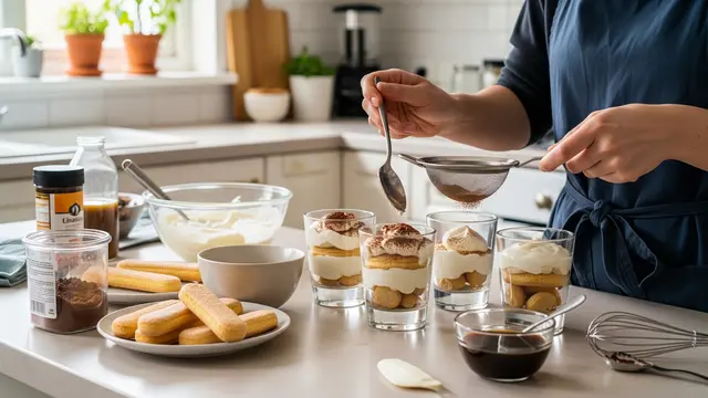 Resep Tiramisu Cup Tanpa Oven