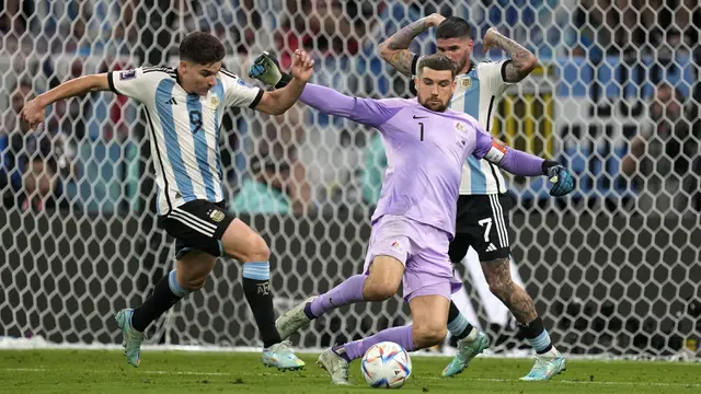 Foto: Aksi Menawan Lionel Messi dan Julian Alvarez Bawa Argentina Bungkam Australia untuk Jumpa Belanda di Perempatfinal Piala Dunia 2022