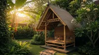 8 Model Saung Kecil di Kebun untuk Tempat Bersantai Sore Hari, Spot Rileksasi Favorit