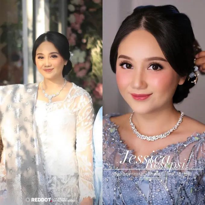 7 Pesona Cantik Jessica Anastasya ‘Si Eneng’ Berbalut Kebaya hingga Gaun Saat Menikah