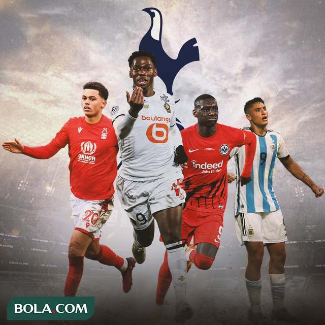 Tottenham Hotspur - Brennan Johnson, Jonathan David, Randal Kolo Muani, Alejo Veliz