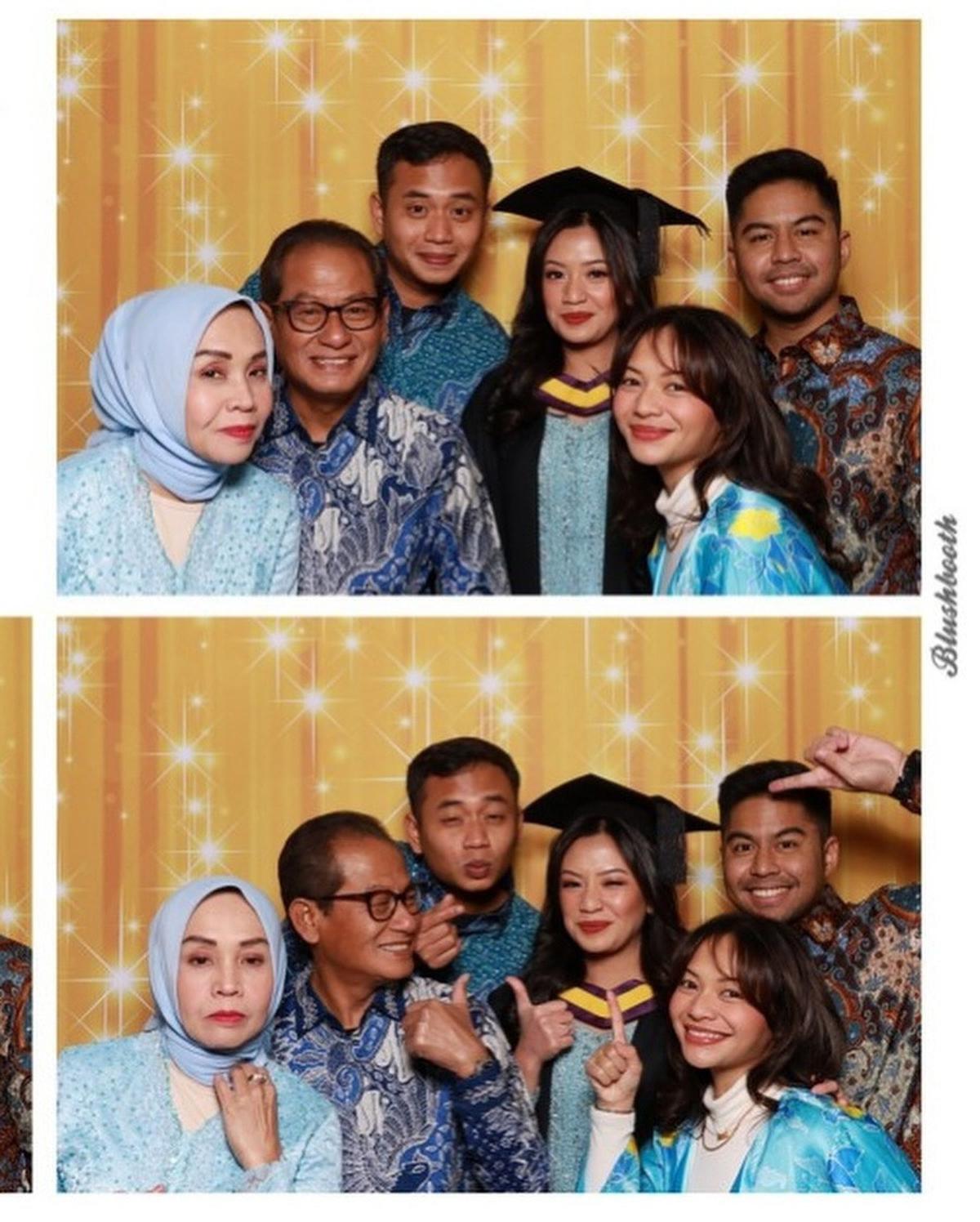 7 Potret Amel Carla Hadiri Wisuda S2 Hukum Kakaknya di Luar Negeri, Dipuji Sekeluarga Cerdas Semua