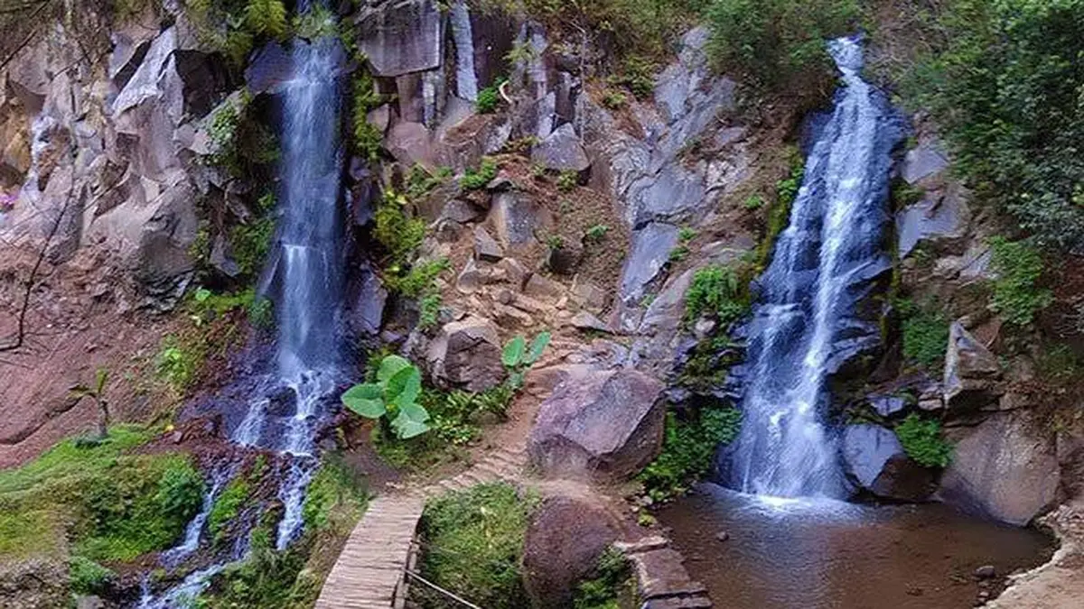 Menikmati Sejuknya Desiran Air Terjun Kembar di Coban Putri Kota Batu -  Jatim Liputan6.com