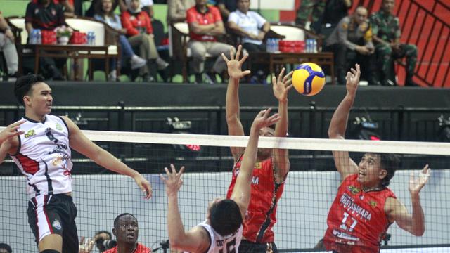 FOTO LaVani Allobank Electric Vs Bhayangkara Presisi dalam lanjutan PLN Mobile Proliga 2024