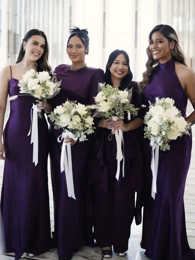 Riasan Wajah Tara Basro Saat Menjadi Bridesmaid di Pernikahan Eva Celia