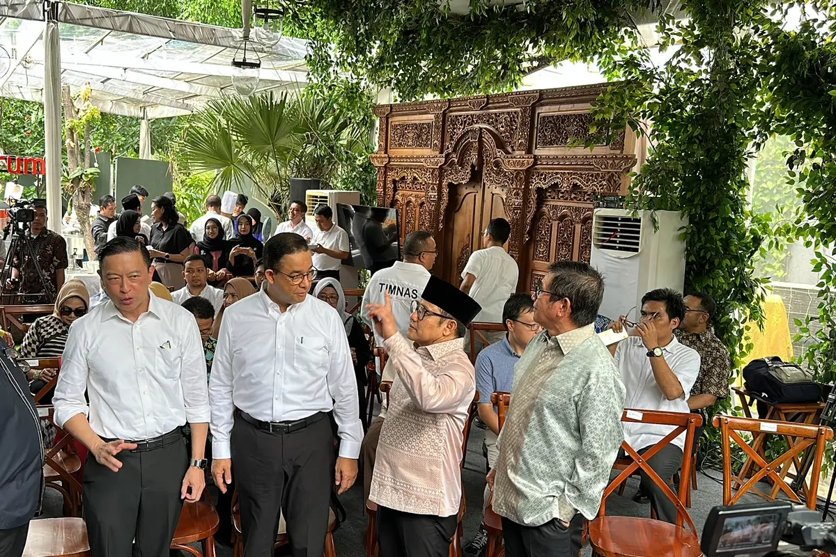 Anies Baswedan resmi membubarkan Timnas AMIN, tim yang dibentuk demi memenangkan Paslon 01 di Pilpres 2024. Baginya, ini menjadi tanggung jawab kepada publik (Liputan6.com/Nanda Perdana Putra)