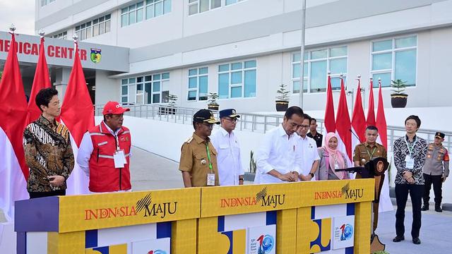 Pesan Jokowi agar gedung dan infrastruktur di Palu yang sudah dibangun kembali dijaga. (Foto: Sehat Negeriku)