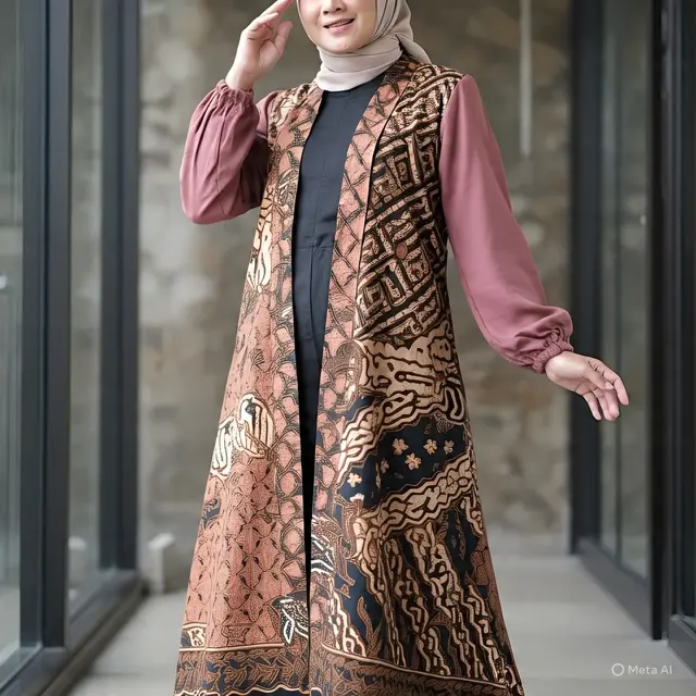 Gamis Batik Ibu-Ibu Umur 50