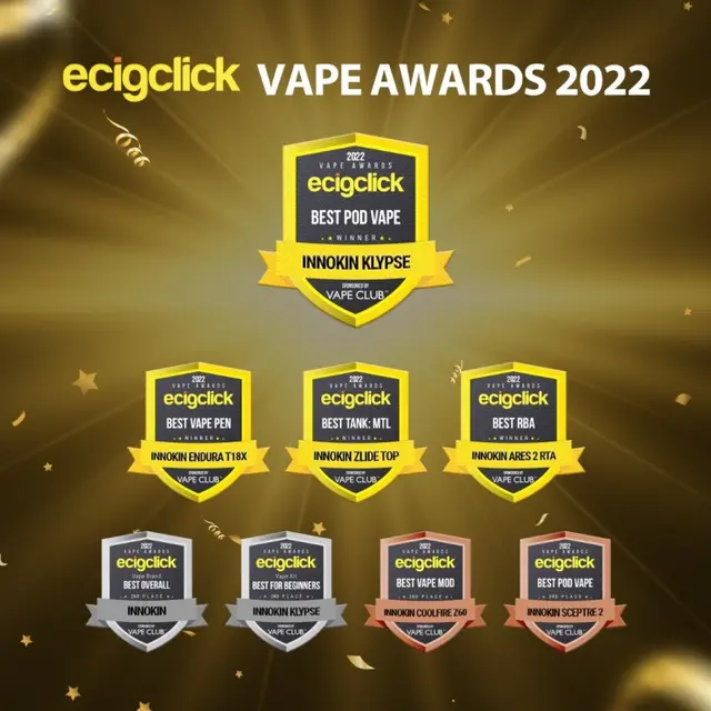 Innokin Menutup Tahun dengan Jadi Pemenang Terbesar di Ecigclick Awards 2022