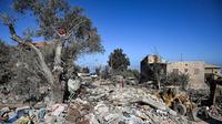 Kementerian kesehatan dan media resmi Lebanon melaporkan serangan Israel tersebut menghantam daerah yang dihuni warga dengan mayoritas beragama Kristen dan jauh dari kubu Hizbullah. (JOSEPH EID/AFP)