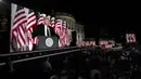Presiden Amerika Serikat Donald Trump menyampaikan pidato pada hari keempat Konvensi Nasional Partai Republik di Gedung Putih, Washington DC, Amerika Serikat, Kamis (27/8/2020). (AP Photo/Alex Brandon)