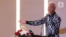 Calon Presiden Ganjar Pranowo menyampaikan visi dan misinya di acara dialog terbuka bersama Muhammadiyah di Kampus Universitas Muhammadiyah Jakarta (UMJ) Ciputat, Tangerang Selatan, Banten, Kamis (23/11/2023). (Liputan6.com/Herman Zakharia)