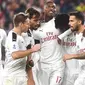 AC Milan meraih kemenangan 2-1 atas Genoa pada laga pekan ketujuh Serie A, di Stadio Comunale Luigi Ferraris, Sabtu (5/10/2019). (Luca Zennaro/ANSA via AP)