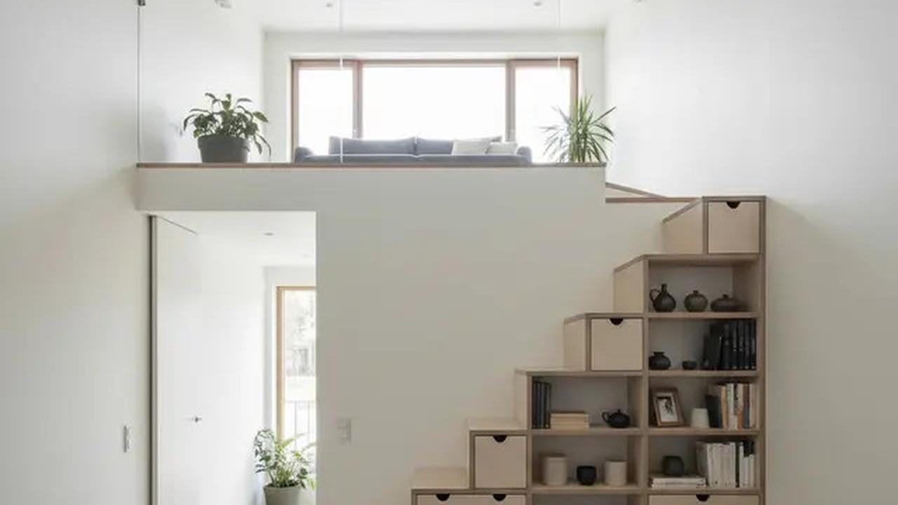 8 Model Rumah Kecil Mezzanine dengan Rak Tangga Multifungsi, Solusi Cerdas Hemat Ruang