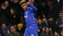 Striker Chelsea asal Inggris, Callum Hudson-Odoi. (AFP/Ian Kington)