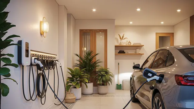 Cara Menata Area Charger Mobil Listrik agar Tetap Estetik dan Rapi/AI Generated