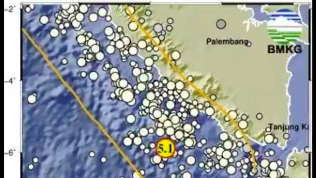 Titik koordinat gempa yang terjadi di Bengkulu Utara,  Provinsi Bengkulu. (Istimewa)