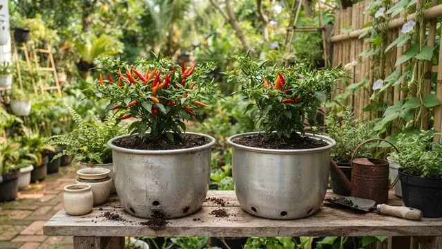 Ide Magic Com Rusak untuk Pot Sayur