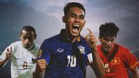Ilustrasi - Teerasil Dangda, Elie Aiboy, Le Cong Vinh (Bola.com/Adreanus Titus)