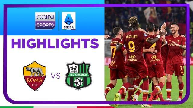 Berita video highlights kemenangan AS Roma 2-1 atas Sassuolo pada pekan ketiga Liga Italia (Serie A) 2021/2022, di mana terdapat momen Jose Mourinho melakukan selebrasi berlari, Senin (13/9/2021) dinihari WIB.