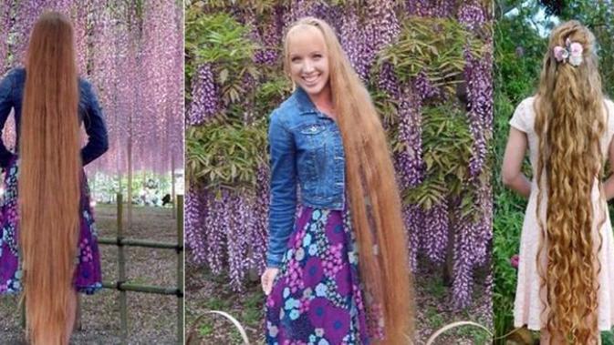 Rambut Bagai Rapunzel Wanita Ini Mengaku Rahasianya Makan Selai Kacang Lifestyle Fimela Com