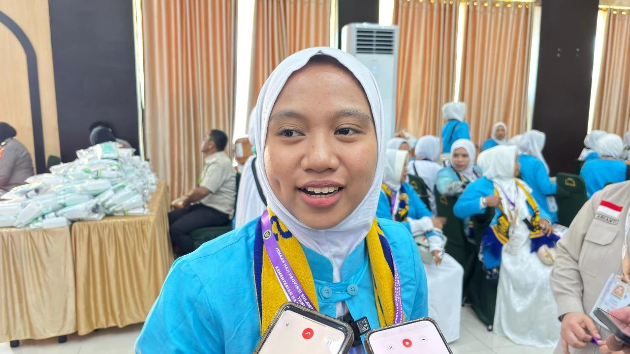Kisah Jemaah Termuda dari Makassar, Berangkat Haji Tanpa Menunggu Lama karena Berkah Ibunda