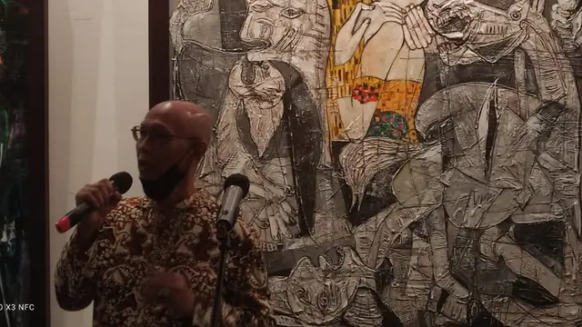 Fitrajaya Nusananta menggelar Grand Opening Solo Exhibition berjudul Memoir of The Old Master