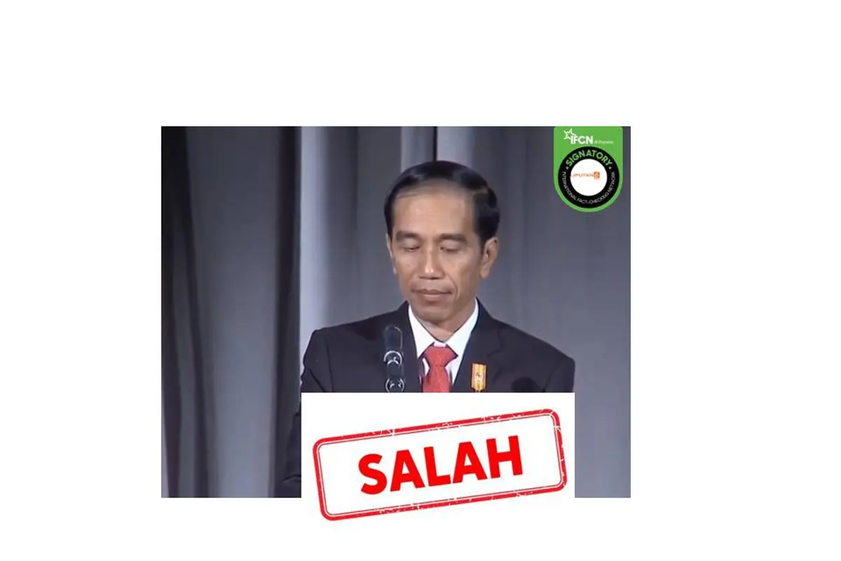 Cek Fakta Presiden Jokowi pidato dalam Bahasa Mandarin